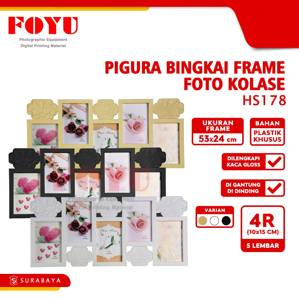 Pigura Bingkai Frame Foto Kolase Multi Photo HS178