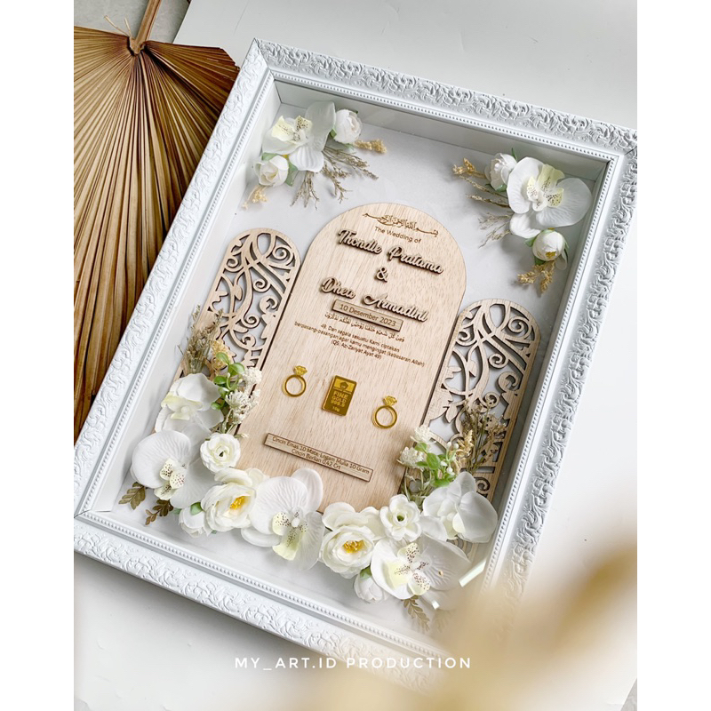 Mahar Pernikahan Rustic | Mahar Nikah Akrilik | Mahar cutting