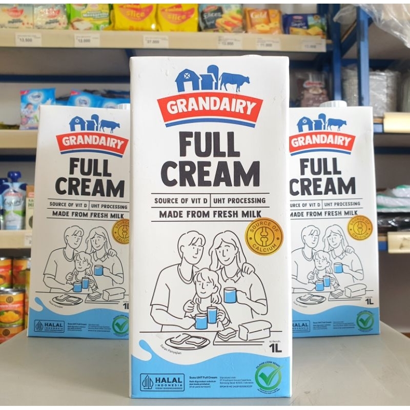 

Grandairy UHT Fullcream 1Lt / Susu UHT Grandairy Fullcream 1Lt / Susu Fullcream 1Lt