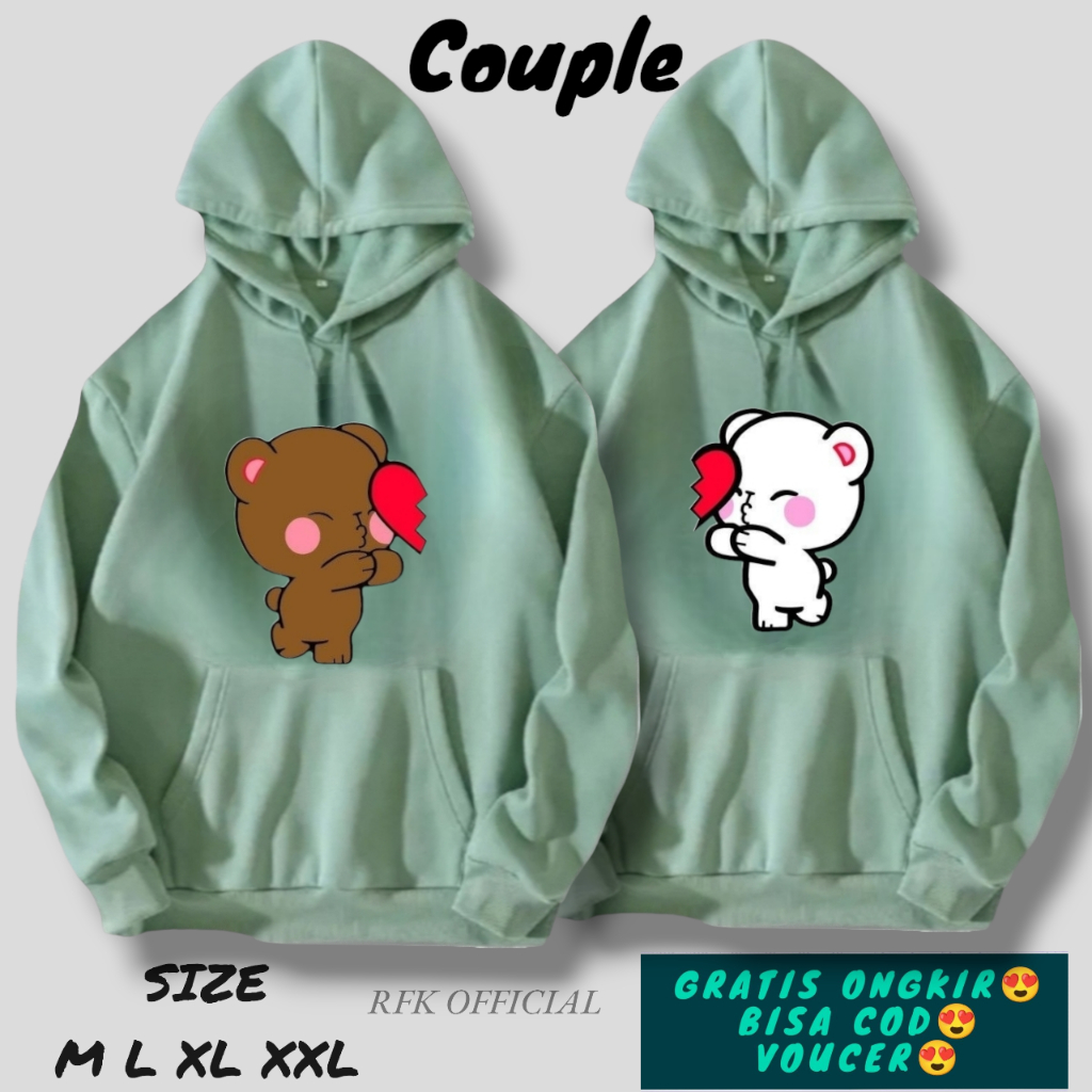 sweater couple / hoodie couple / switer couple pasangan 2 pcs / hoodie couple pasangan 2 / jaket cou