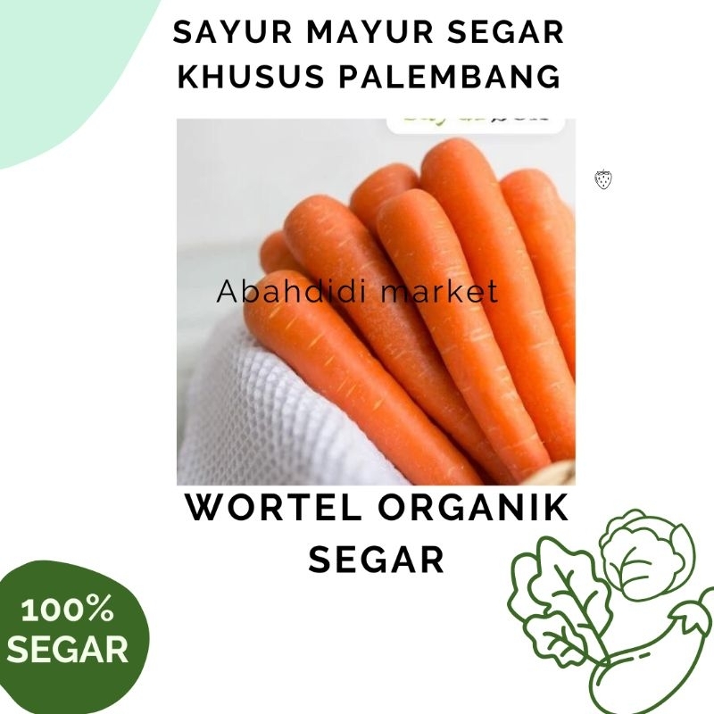 

Wortel Organik segar - sayur mayur Palembang