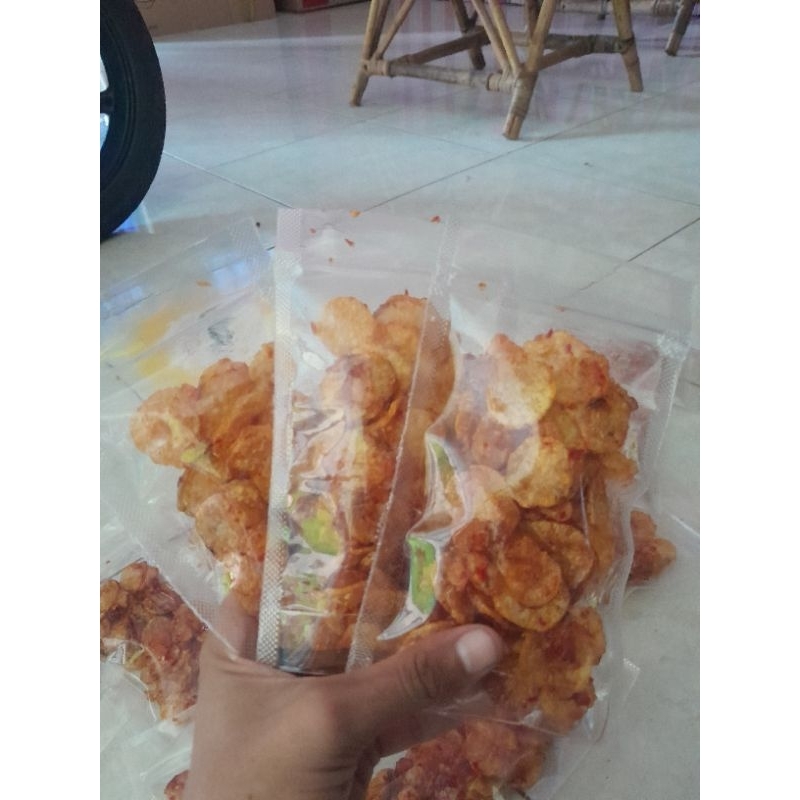 

Kripik Kentang Pedas Manis Murahh varian basah