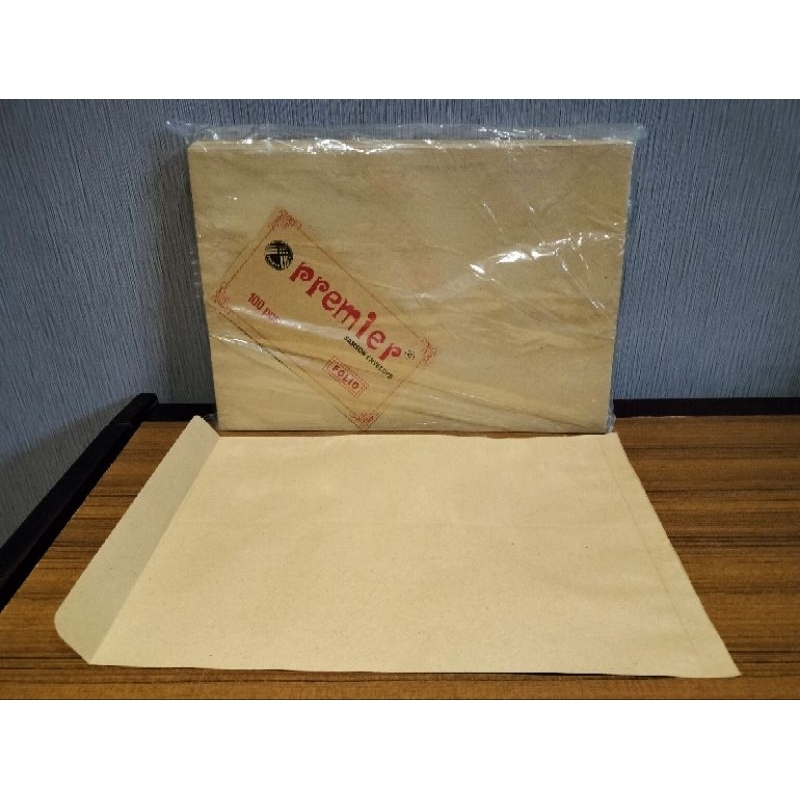 

Amplop Coklat ukuran Folio (tanpa lem) (per 1 pack)