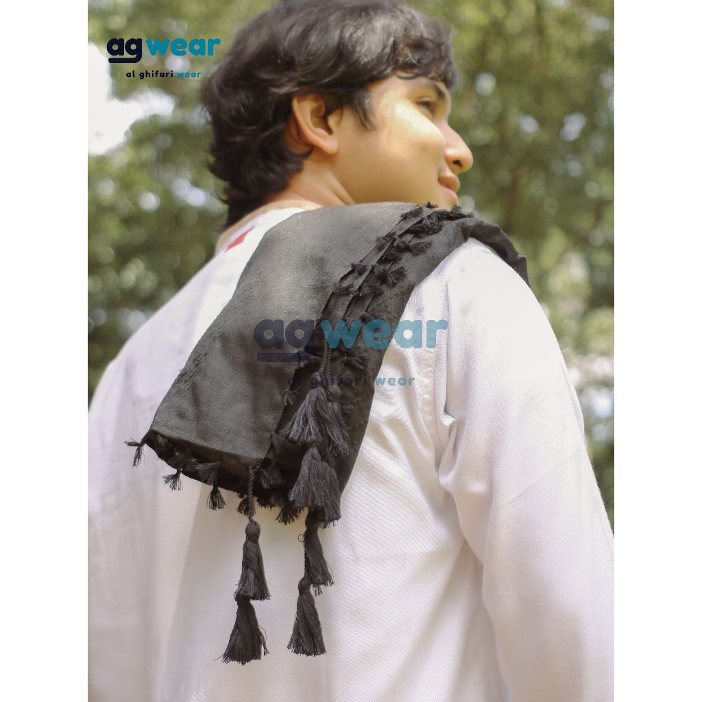 Premium Sorban Polos - Sorban Putih Polos - Sorban Hitam - Sorban Arab - Sorban Dewasa Laki-Laki