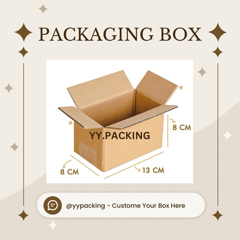 

13 x 8 x 8 B FLUTE || KARDUS PACKAGING || CORRUGATED BOX