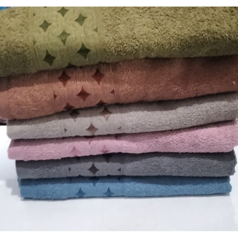 Handuk Mandi Sarang Lebah Katun Ukuran 50x100 cm - Bath Towel 100% Katun