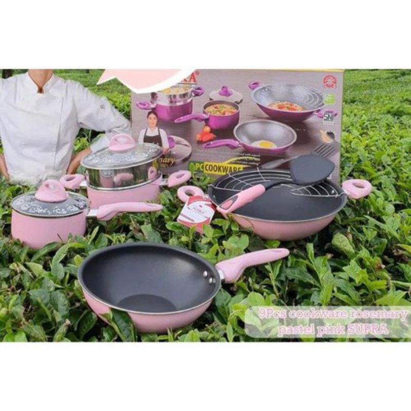 SUPRA SET 9 PCS COOKWARE SET/PANCI SUPRA 9 PCS