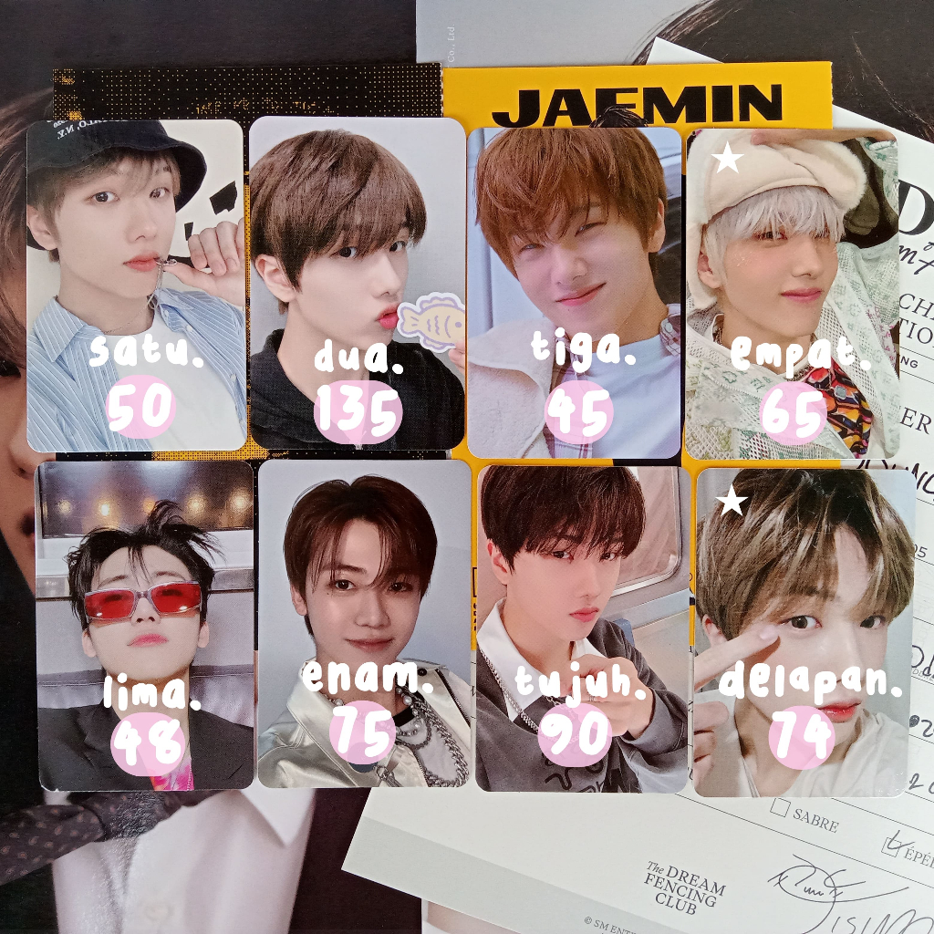 [READY] OFFICIAL PHOTOCARD ALBUM MD JISUNG JAEMIN NCT DREAM (jaemin cimol, jisung pororo, jaemin age