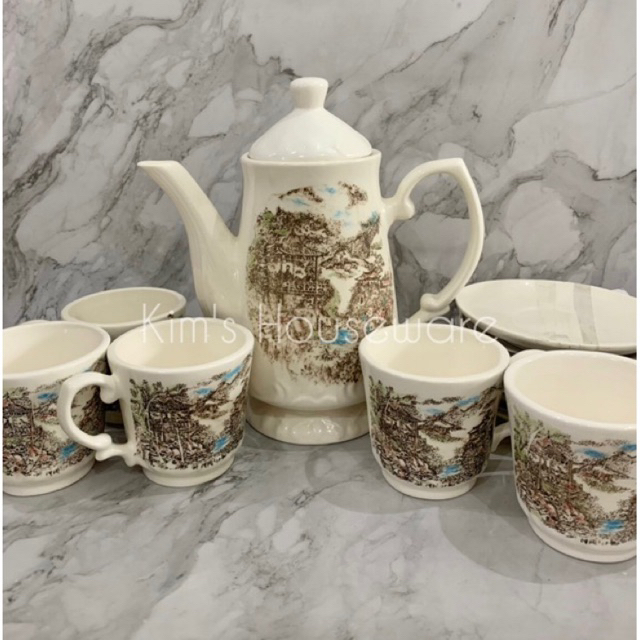 Teko set/Cangkir set Nakato timbul 12pcs