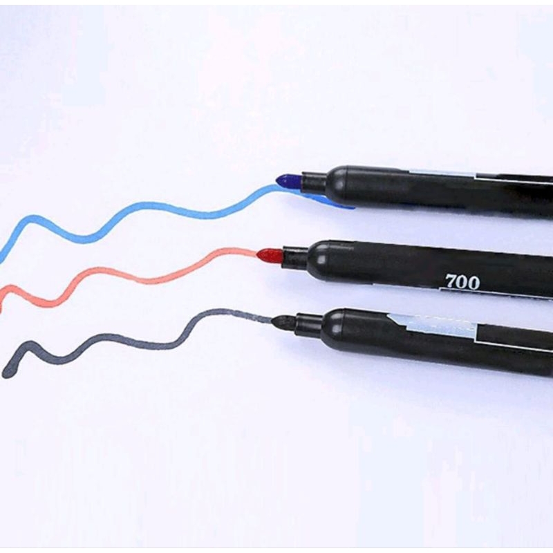Spidol Permanen Warna Hitam Biru Permanen Marker