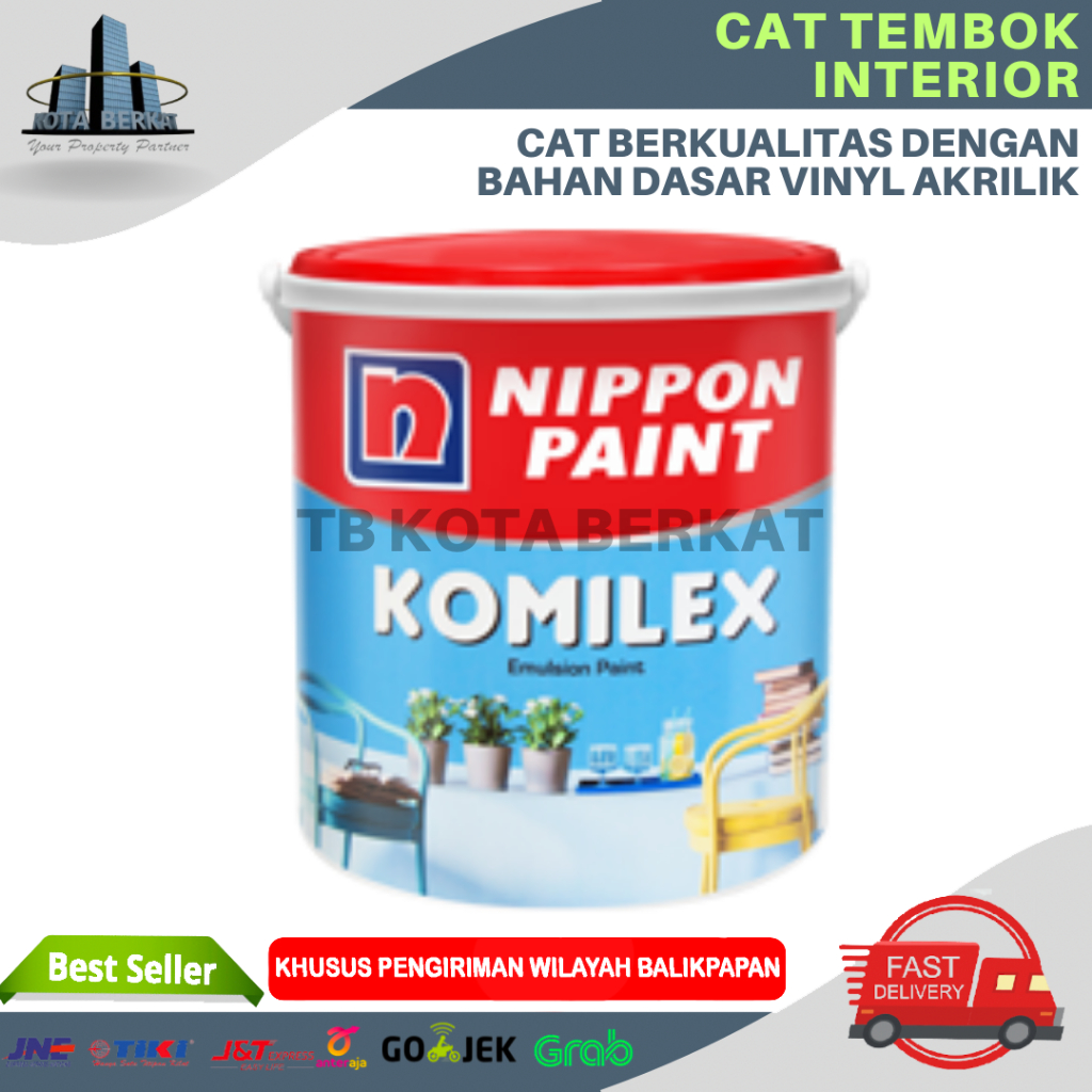 CAT NIPPON PAINT KOMILEX EMULSION PAINT 20KG (PAIL)