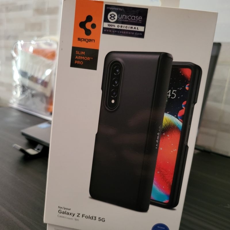 Case Spigen Slim Armor Pro Samsung Z Fold 3 Fold3 Bekas Preloved