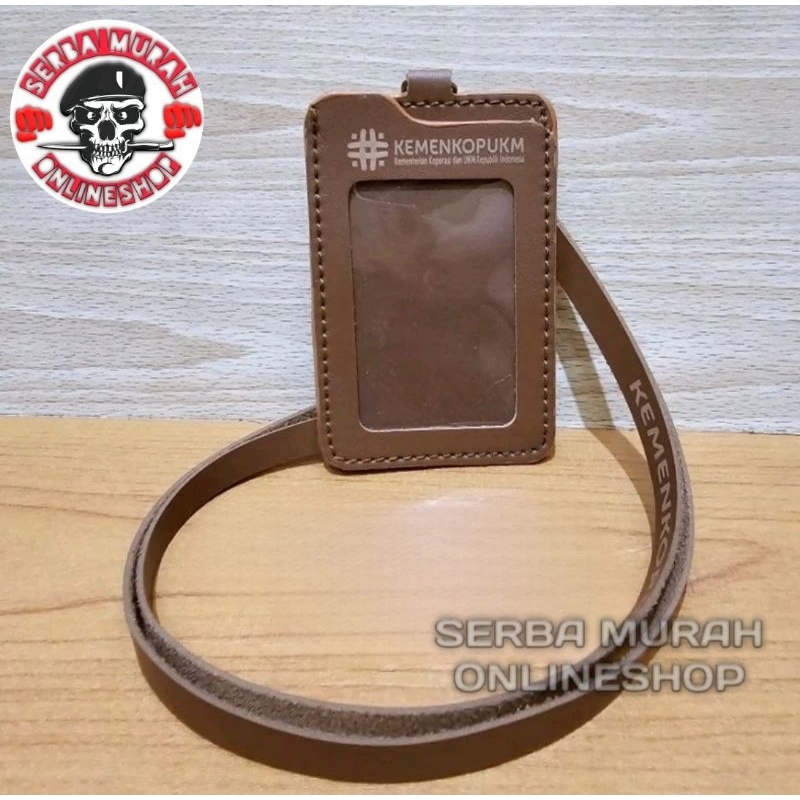 

ID Card Holder Tali Lanyard Name Tag Logo KEMENKOPUKM
