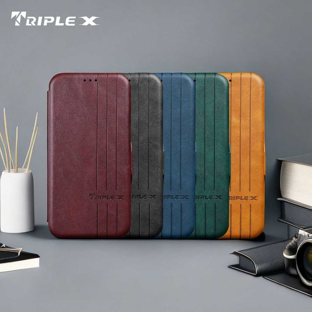 Leather case flip cover 05 Case untuk hape vivo V29 5G/V27E/V20/V20SE/V25 PRO/V15/Z1 PRO