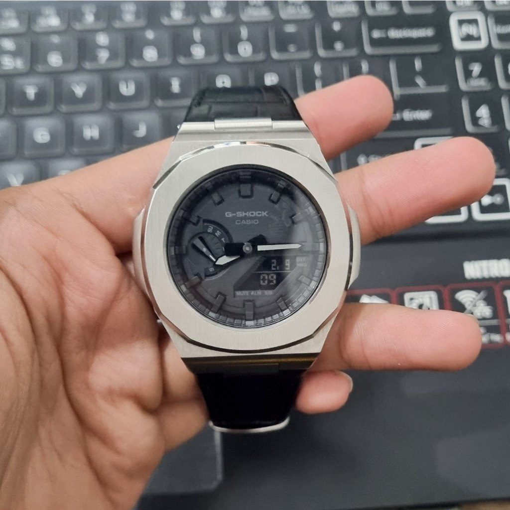 [SECOND LIKE NEW]  Gshock G-Shock Stainless Metal Bezel BnB Casio Oak for GA2100 Mod Nautilus AP 4th