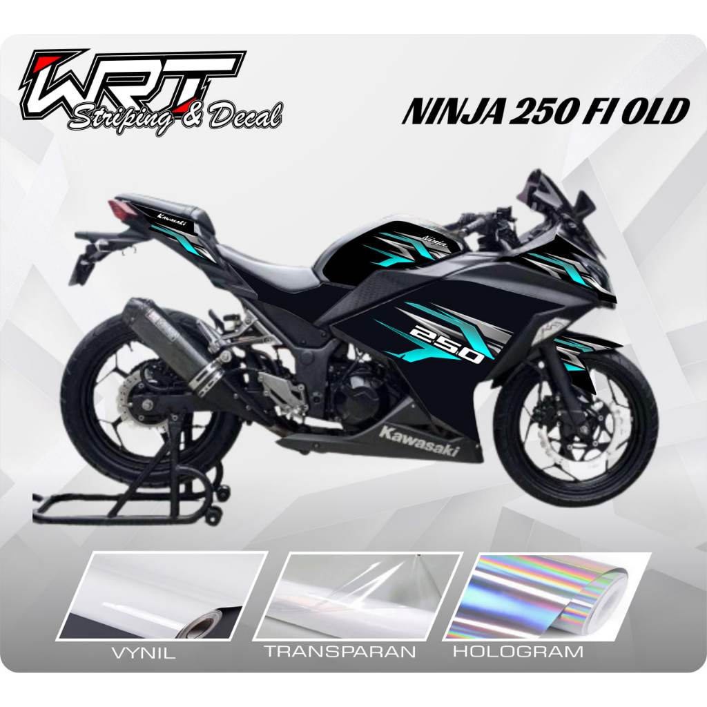 Striping Ninja 250 FI-Stiker Decal Ninja 250 FI Old Grafis Racing