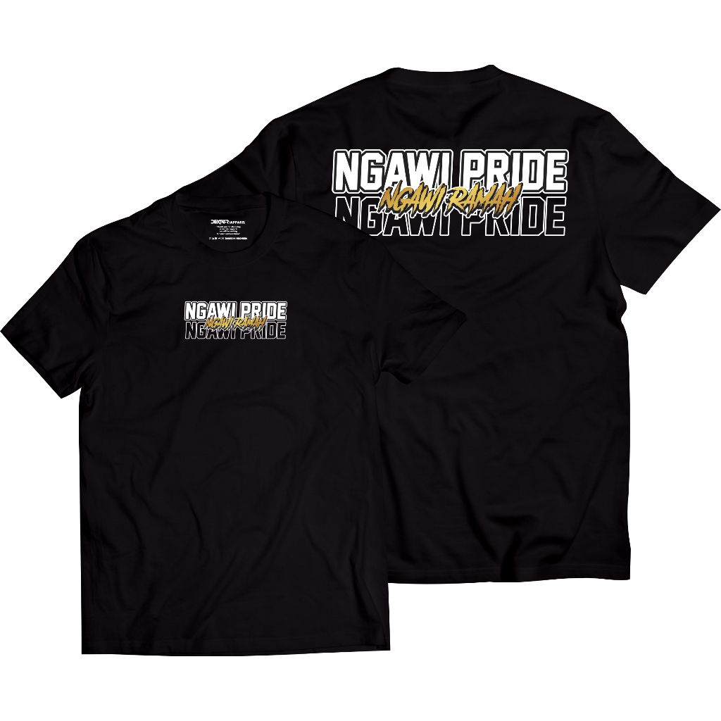 Kaos Ngawi Pride Tshirt Ngawi Ramah Gold Version