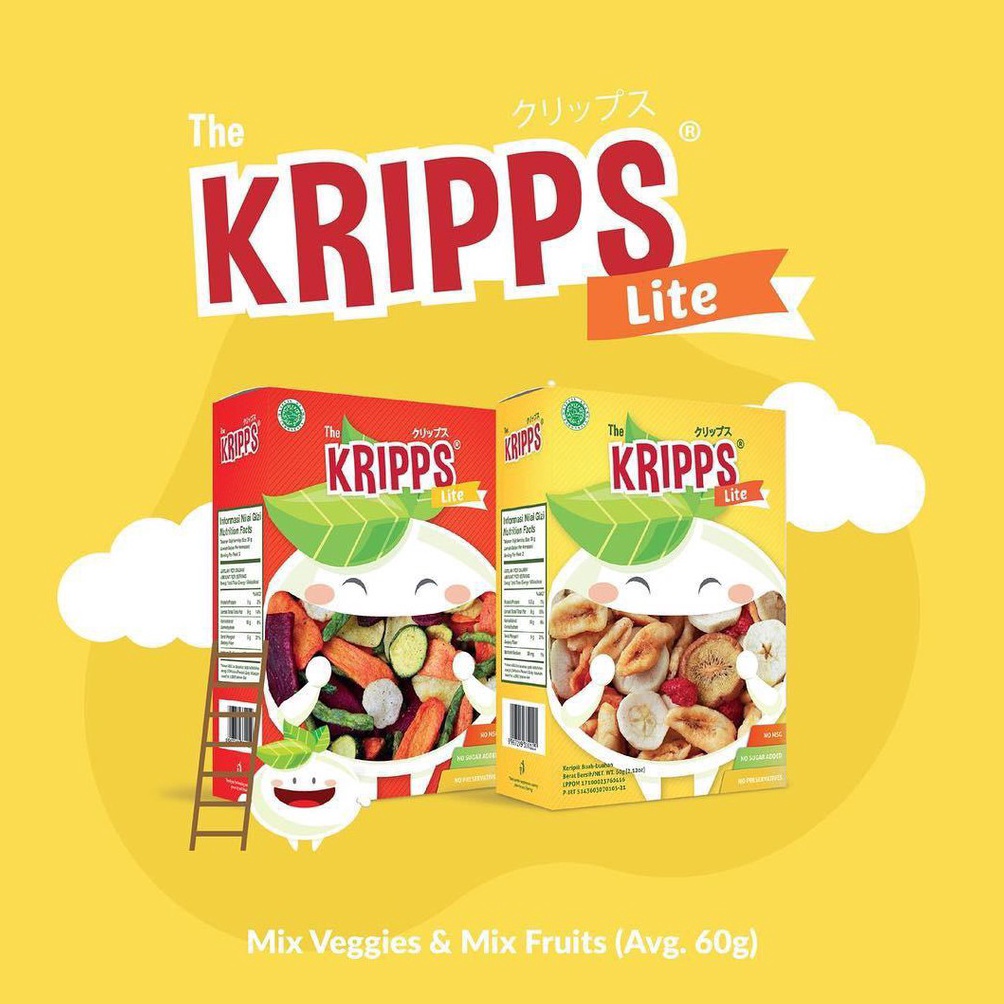 

Telah Hair Snak Keripik Buah Sayur The Kripps Lite 6 g T7Q