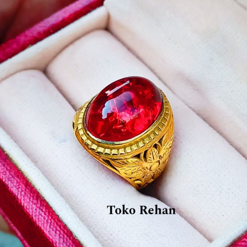 CINCIN BATU PECAH SERIBU MERAH SIAM