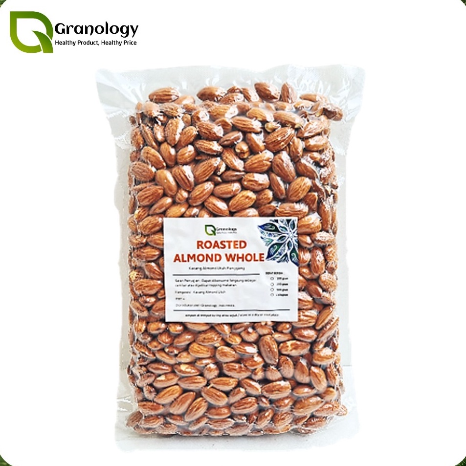 

Star seller Roasted Almond Whole Almond Utuh Panggang Almond Panggang 1 Kilogram by Granology