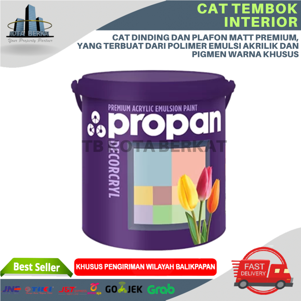 PROPAN DECORCRYL DI - 400/ CAT TEMBOK INTERIOR DALAM PROPAN 1L