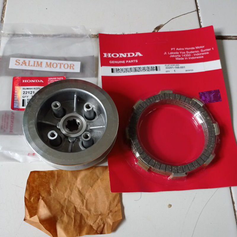 Rumah kopling Assy Plus Kampas Kopling Grand Supra lama Supra Fit Astrea win Kualitas Ori
