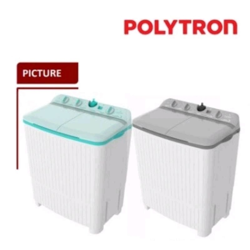 POLYTRON Mesin Cuci 2 Tabung 10kg PWM-1076