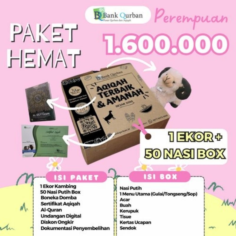 

Aqiqah Paket Hemat Laki Laki dan Perempuan