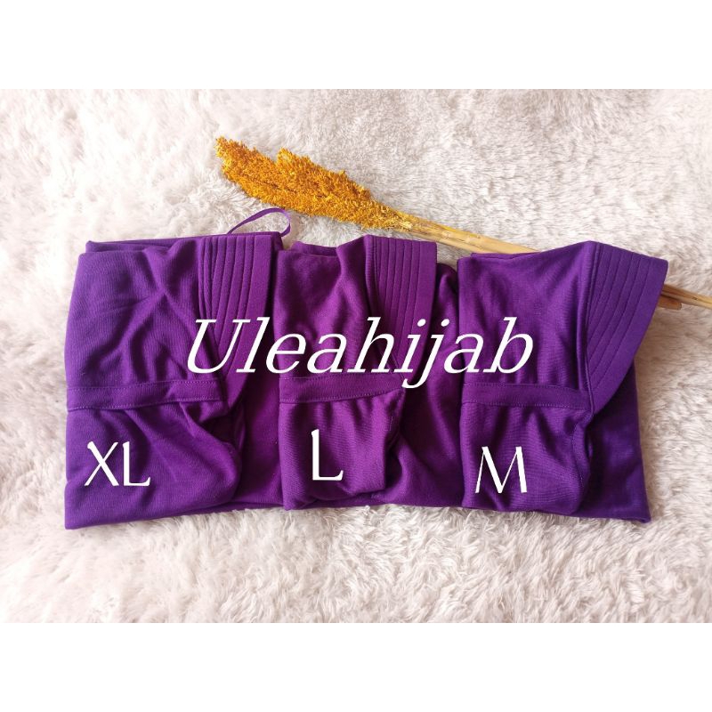 Jilbab Sekolah Anak Innova Ungu Tua Serut Tertutup Paud TK SD SMP SMA