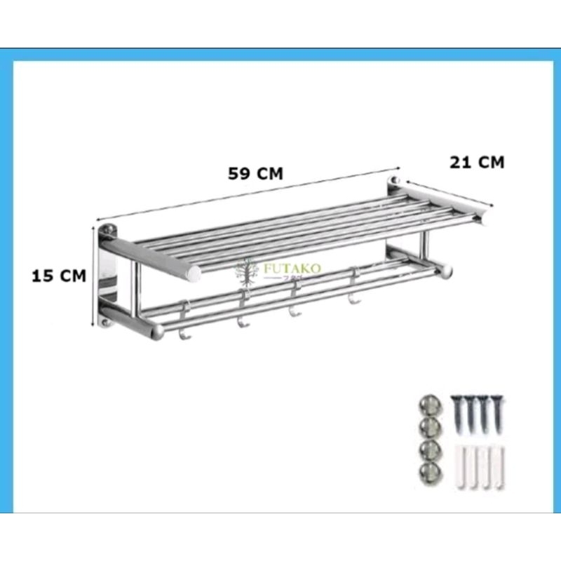 rak handuk kamar mandi/gantungan/tempat handuk