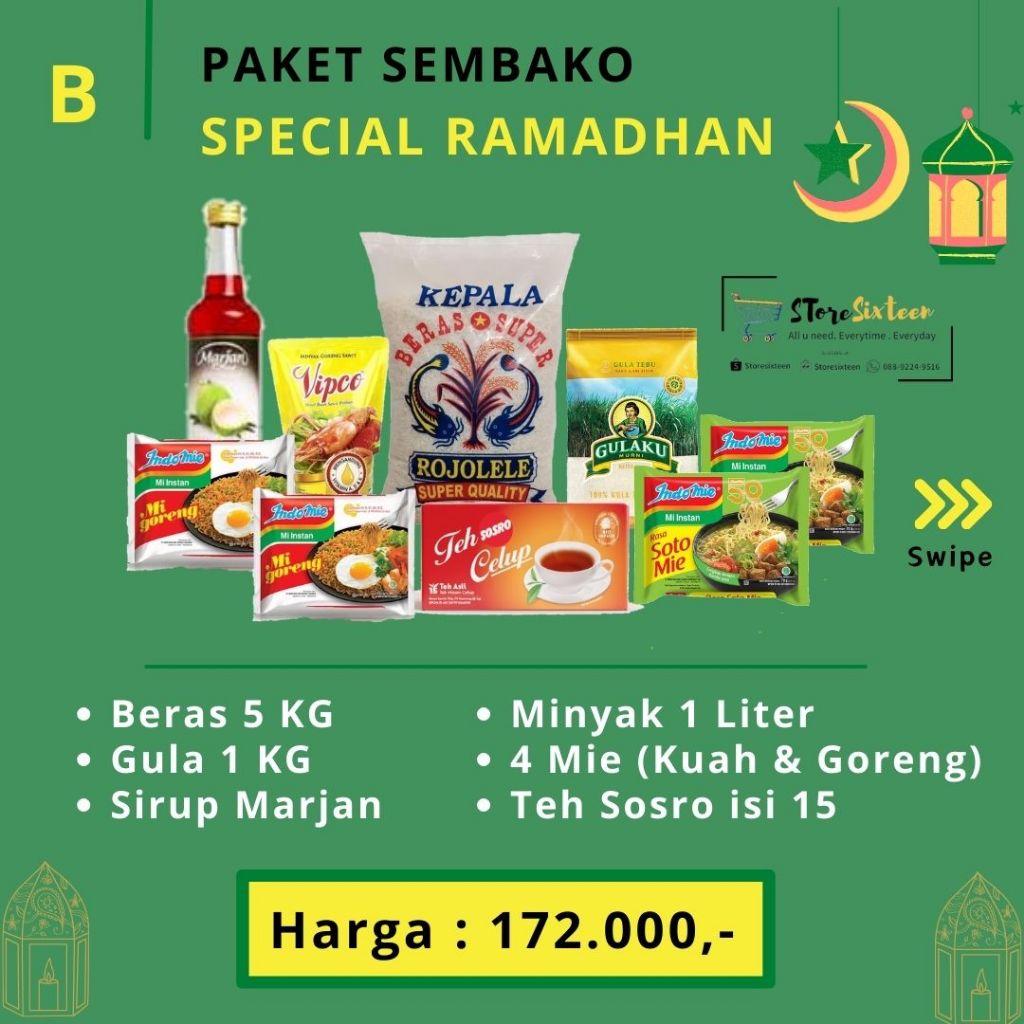 

PAKET SEMBAKO RAMADHAN B / PAKET SEMBAKO MURAH By Storesixteen