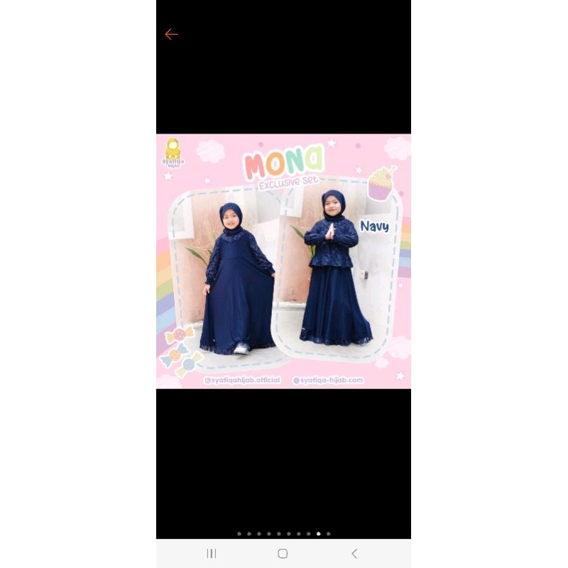 gamis anak monna by syafiqa hijab