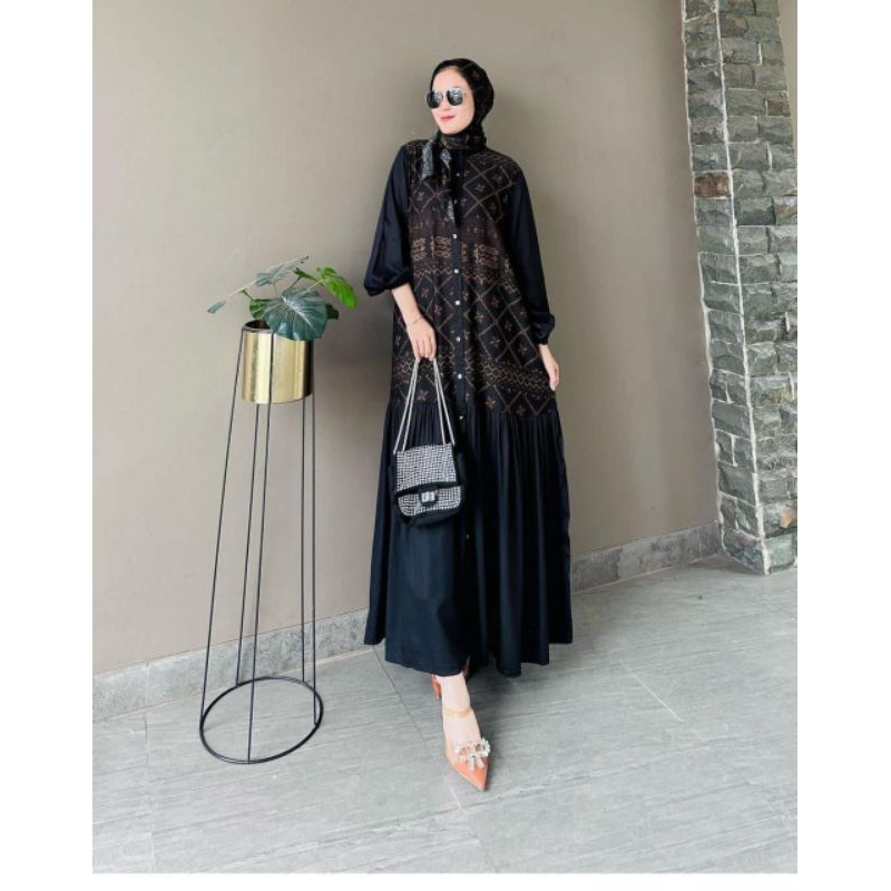 FATAYA DRESS SET HIJAB SEGI EMPAT