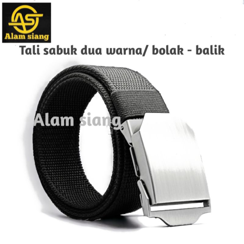 IKAT PINGGANG PRIA WANITA JEPIT KANVAS NYLON GESPER PRIA JEPIT