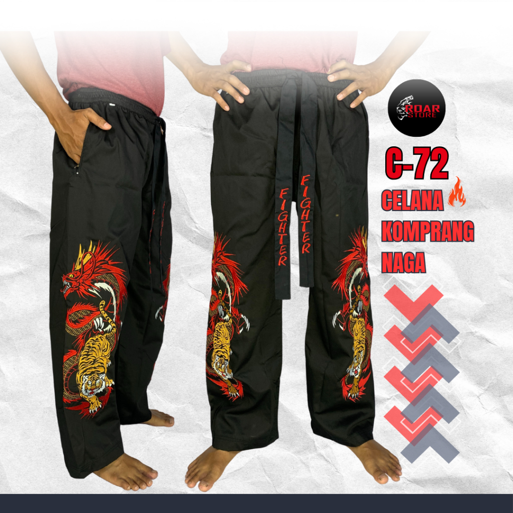 Celana Harimau Naga Bordir