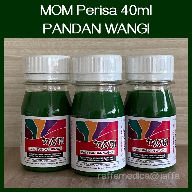 

✅Perisa / Essence MOM 40ML rasa PANDAN WANGI untuk ES / Minuman / KUE dan PUDDING sejak tahun 1970