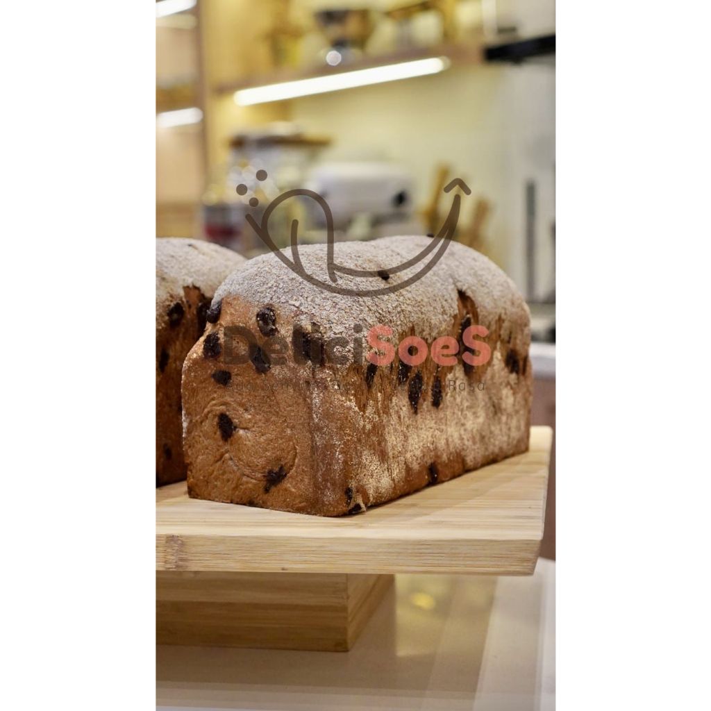 

Sourdough Rye Chocolate Toast / Roti Tawar Gandum Hitam Coklat