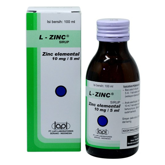 L-Zinc / L Zinc Sirup Botol 100 ml - Obat Diare Anak