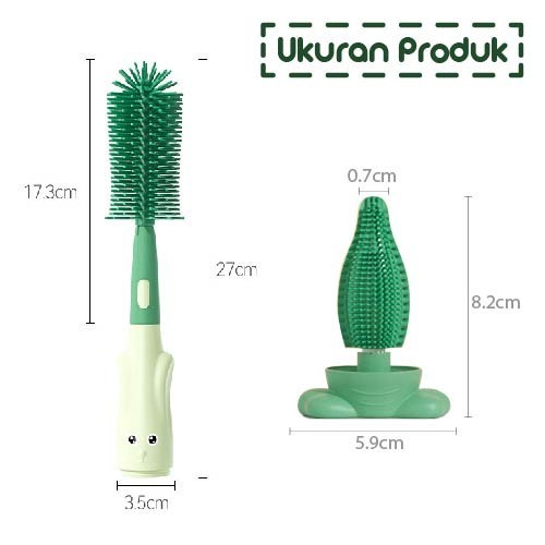 BABY & KIDS sikat botol bayi silikon 3 in 1 sikat botol sikat pembersih botol