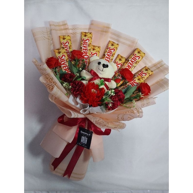 

Buket bunga coklat dan boneka