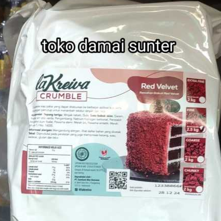 

la kreiva red velvet crumble fine repack 500gr