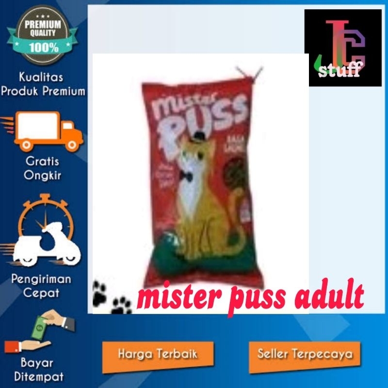 CAT FOOD  MISTER PUSS MR PUSS PAKAN KUCING 500gr.