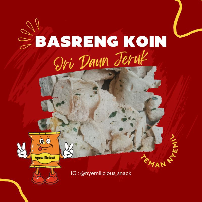 

Basreng Koin 50gr Daun Jeruk - Nyemilicious