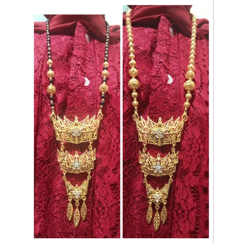 kalung Bros kebaya KUTUBARU etnik adat Minang jurai susun tiga