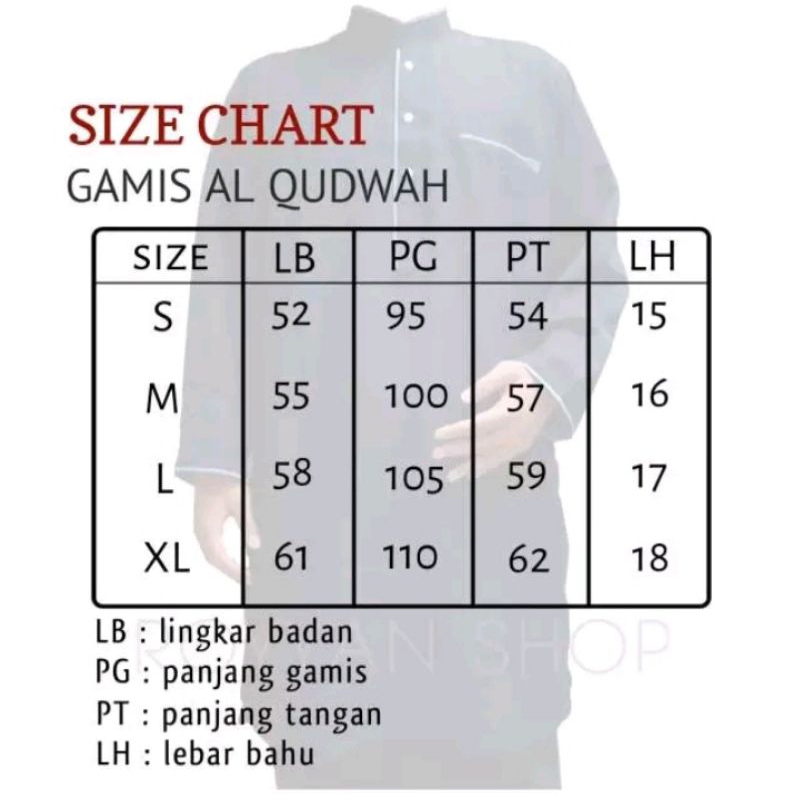 gamis pria pakistan AL QUDWAH