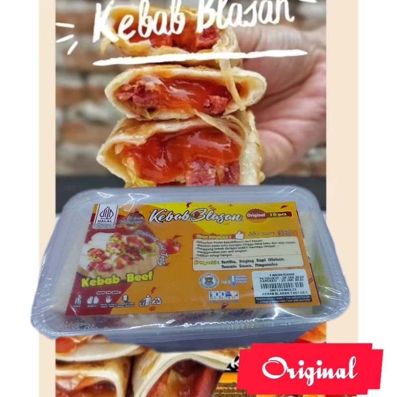 

Kebab Blasan Non Sayuran isi 10 Daging Sapi Asli Resep Turki