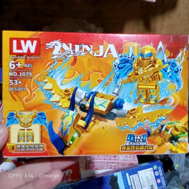 MAINAN BRICK NINJA + MOTOR RAMBUT API