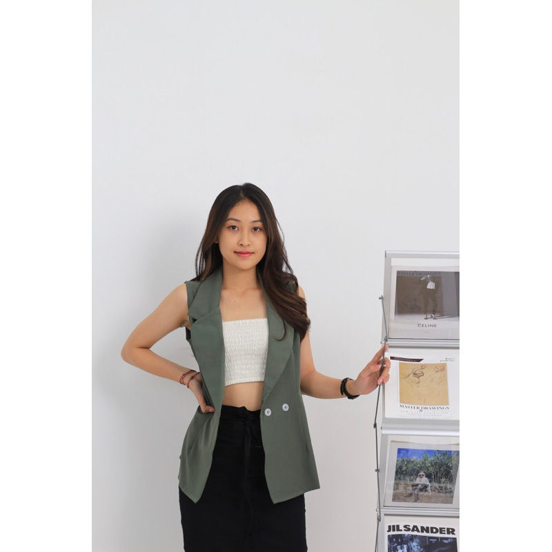 CHLOE VEST - GREEN