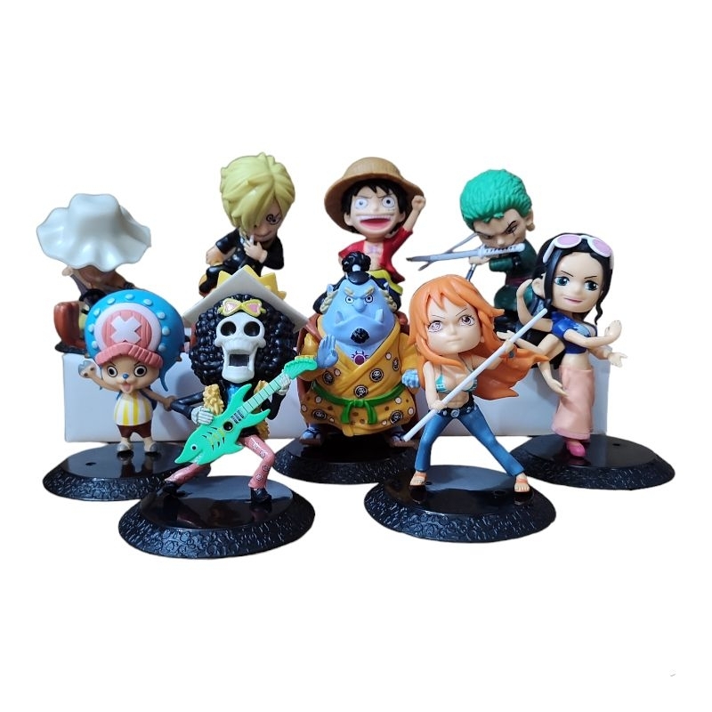 Mainan Action Figure One Piece Kru Mugiwara Luffy zoro Sanji