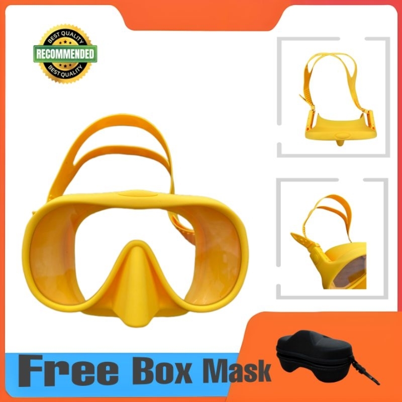 Masker Selam Scuba Diving Kacamata Selam Monolens Alat Snorkeling Mask